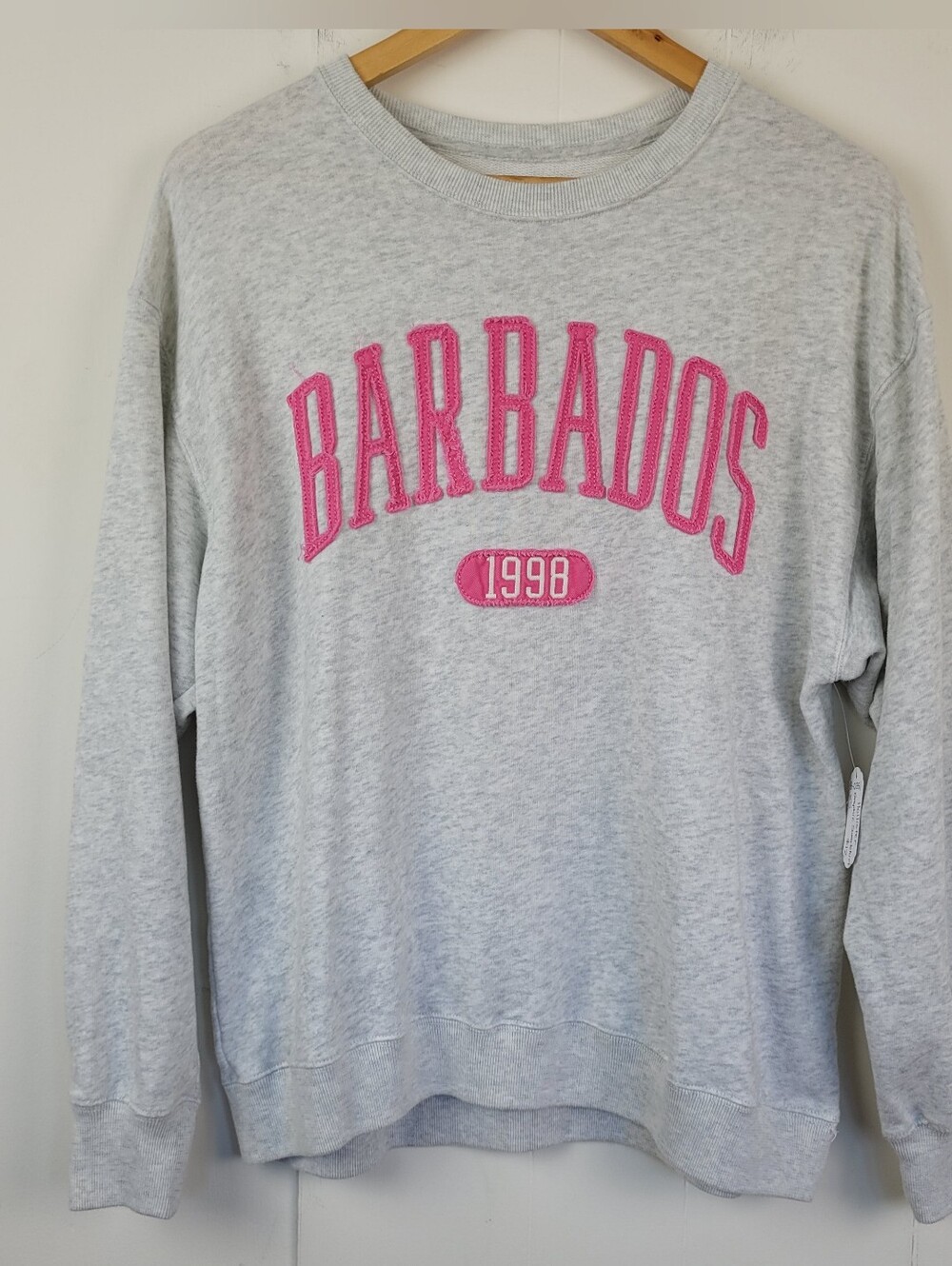 XS Hollister Grey Barbados 1998 Graphic Sweatshirt